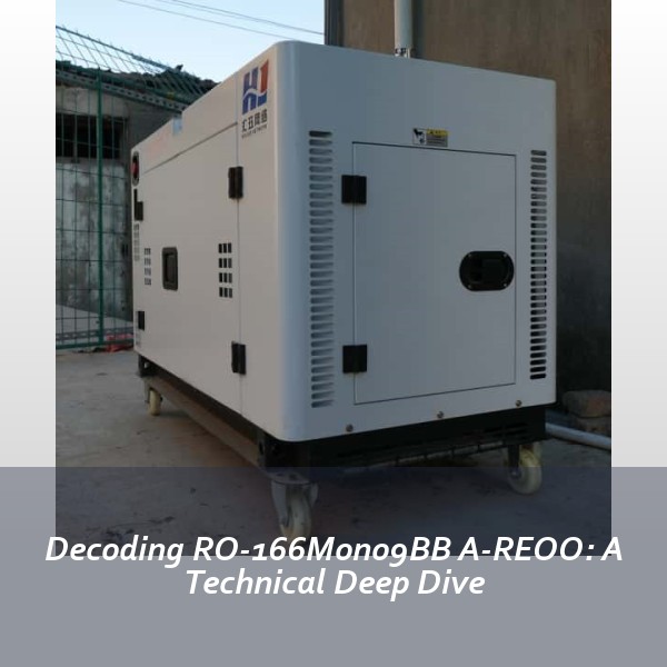 Decoding RO-166Mono9BB A-REOO: A Technical Deep Dive